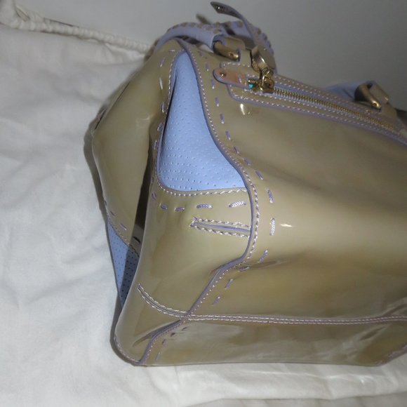 Versace Box Bicolor Leather Satchel - Picture 11 of 17